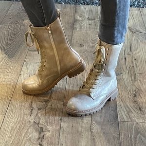 Soft Gold Combat Boot by Corkys multiple sizes